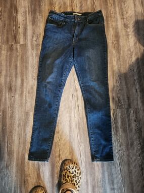 Slim Fit Dark Blue Women's Skinny Jeans